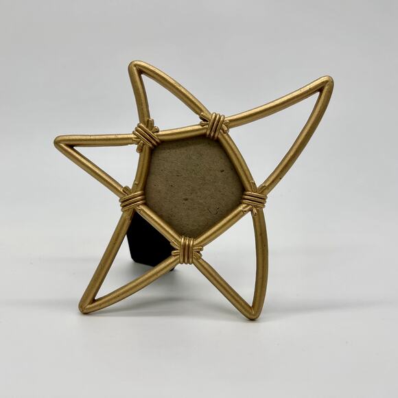 Vintage Other - Vintage Star Photo Frame 90's Y2K Gold Tone Celestial Boho Picture Home Decor